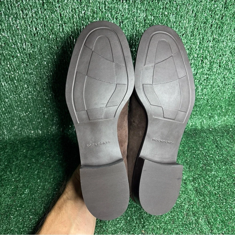 NEW - Rockport‎ Brown Suede Loafers Comfort DMX Made In Brazil Women's Size 10 M